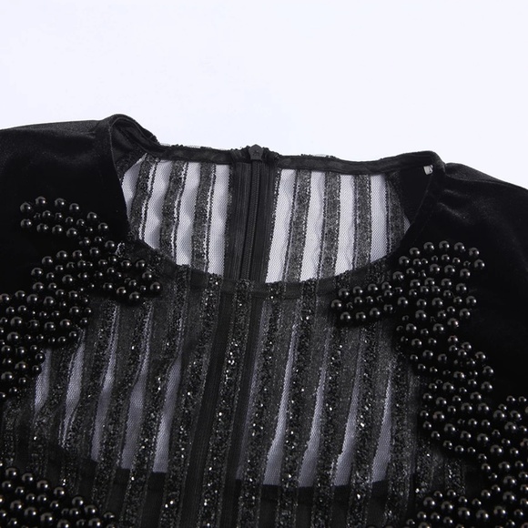 Beautiful Black Midi Dress - Picture 3 of 7